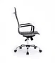Equip Silla de Oficina 651001, Negro, Asiento y Respaldo Acolchado en Imitación Piel, Diseño Ergonómico con Ruedas y Respaldo Alto, Ajuste de Altura 110-120 cm