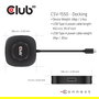 Club 3D CSV-1550 MST Hub USB-C a 3x DisplayPort 1.4, Resolución 8K 7680x4320 60Hz, Plug & Play HDR, Negro, Cable 13 cm
