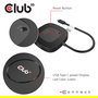 Club 3D CSV-1550 MST Hub USB-C a 3x DisplayPort 1.4, Resolución 8K 7680x4320 60Hz, Plug & Play HDR, Negro, Cable 13 cm