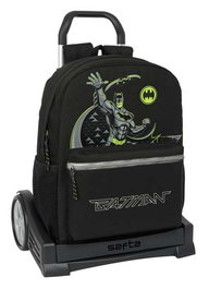 Mochila Escolar con Ruedas Batman Game over Negro 32 x 43 x 14 cm