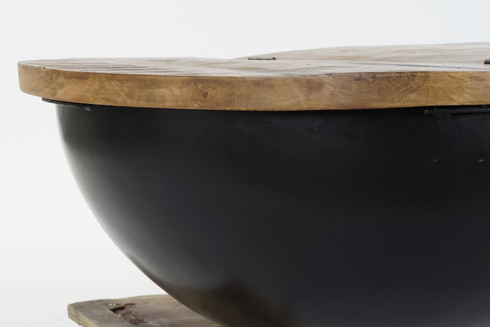 DKD Home Decor Mesa de Centro de Madera y Metal 114x76x33 cm DKD Home Decor Mesa de Centro de Madera y Metal 114x76x33 cm