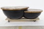 DKD Home Decor Mesa de Centro de Madera y Metal 114x76x33 cm
