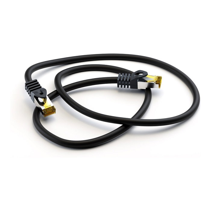 Goobay Cable de parcheo RJ45 CAT 6A S/FTP (PiMF) 2m negro