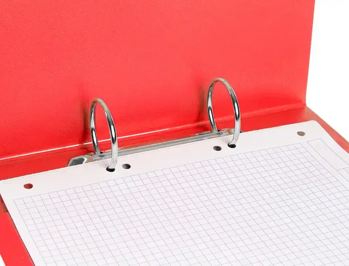 Liderpapel Carpeta de 2 anillas 40 mm A5 Rojo
