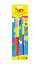 Pincel Jovi Escolar Antigoteo Blister De 2 (Medio Y Grueso)