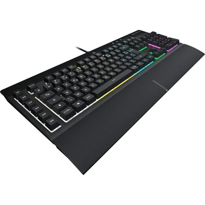 Corsair CH-9226765-FR Teclado para Juegos K55 RGB PRO, 5Z RGB, Domo de Goma