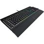 Corsair CH-9226765-FR Teclado para Juegos K55 RGB PRO, 5Z RGB, Domo de Goma