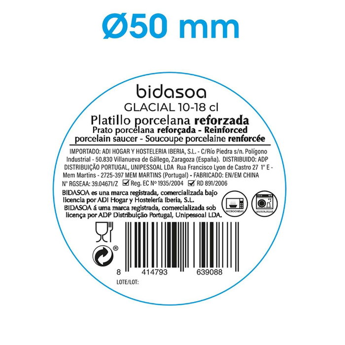 Platillo Porcelana Glacial Bidasoa 10-18 cL