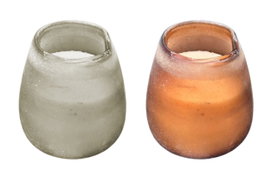 DKD Home Decor Set de 2 Velas de Cera de Soja en Cristal 1600 gr