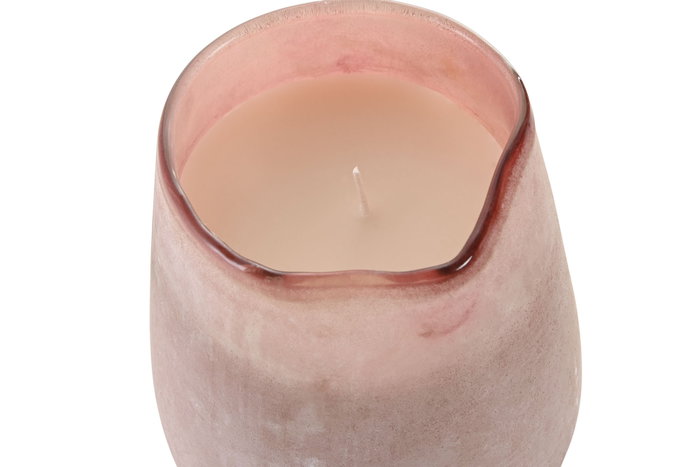 DKD Home Decor Set de 2 Velas de Cera de Soja en Cristal 1600 gr