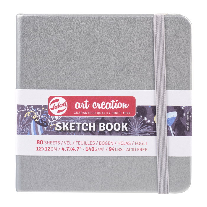 Talens Art Creation Cuaderno Bocetos Plata Brillante 12 x 12 cm 140 g 80 Hojas Talens Art Creation Cuaderno Bocetos Plata Brillante 12 x 12 cm 140 g 80 Hojas
