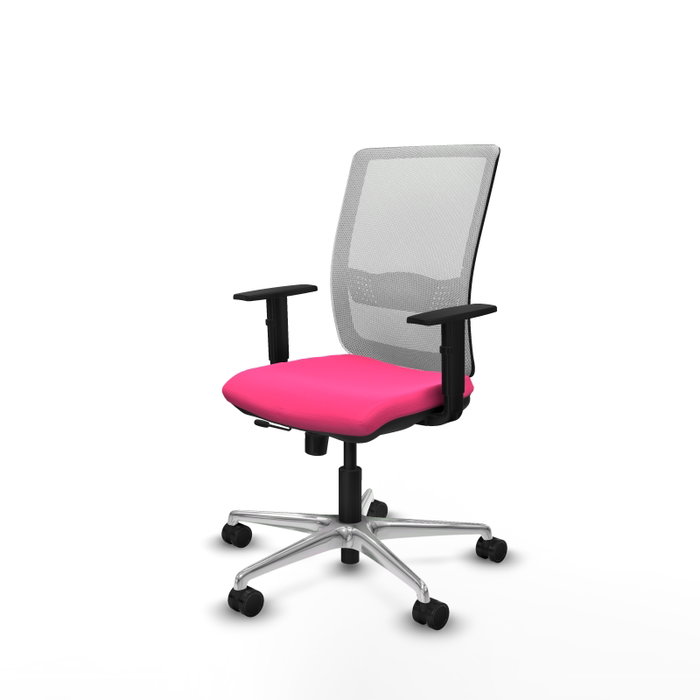 PIQUERAS Y CRESPO Silla de oficina Haches Rosa y Blanca PIQUERAS Y CRESPO Silla de oficina Haches Rosa y Blanca