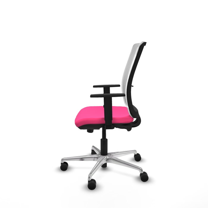 PIQUERAS Y CRESPO Silla de oficina Haches Rosa y Blanca PIQUERAS Y CRESPO Silla de oficina Haches Rosa y Blanca