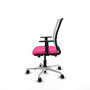 PIQUERAS Y CRESPO Silla de oficina Haches Rosa y Blanca