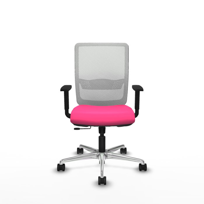 PIQUERAS Y CRESPO Silla de oficina Haches Rosa y Blanca PIQUERAS Y CRESPO Silla de oficina Haches Rosa y Blanca