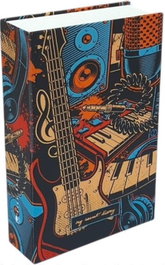 ROYMART Caja fuerte con combinación forma de libro Music Cover