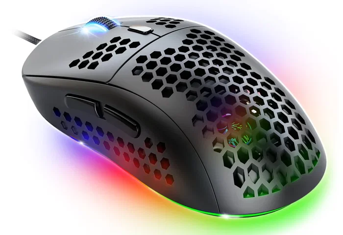 Spirit of Gamer Ratón Gaming Pro-M4 Óptico 12800 DPI, Negro, 6 Botones Programables, Ergonómico Mano Derecha, Cable USB 1.75 m