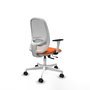 PIQUERAS Y CRESPO Silla de oficina Cilanco Naranja y Blanco