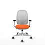 PIQUERAS Y CRESPO Silla de oficina Cilanco Naranja y Blanco