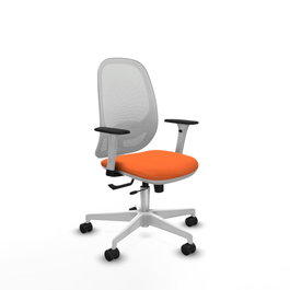 PIQUERAS Y CRESPO Silla de oficina Cilanco Naranja y Blanco