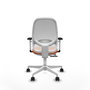 PIQUERAS Y CRESPO Silla de oficina Cilanco Naranja y Blanco