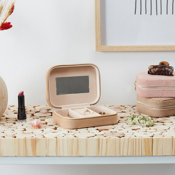 Home Deco Factory Joyero Rectangular Pour Elle Cartón