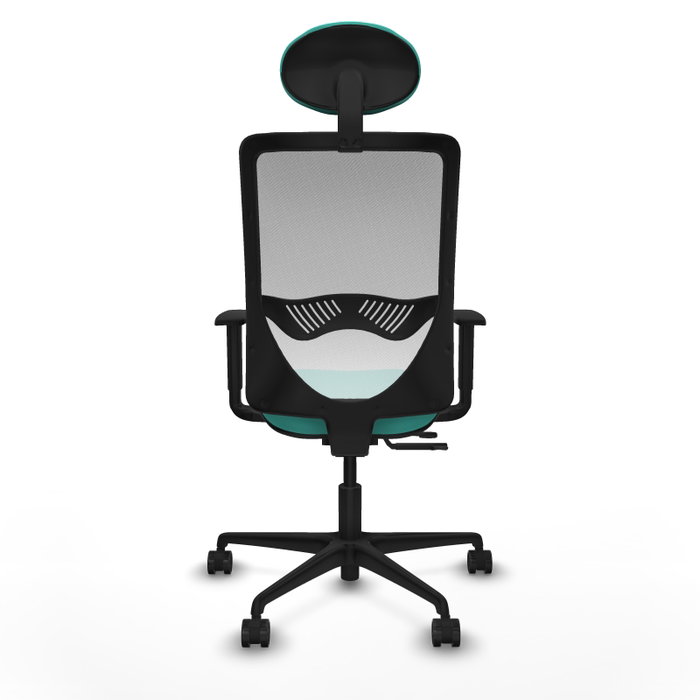 PIQUERAS Y CRESPO Silla de oficina Zulema con mecanismo Sincro/Traslack, Turquesa y Blanco PIQUERAS Y CRESPO Silla de oficina Zulema con mecanismo Sincro/Traslack, Turquesa y Blanco