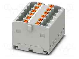 PHOENIX CONTACT PTFIX 12X1,5 GY Conector de carril push-in de 12 bornas