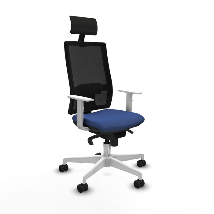 PIQUERAS Y CRESPO Silla de oficina Horna con mecanismo Sincro, Azul marino y Negro PIQUERAS Y CRESPO Silla de oficina Horna con mecanismo Sincro, Azul marino y Negro