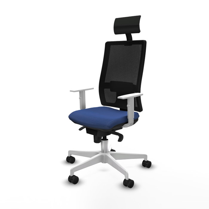 PIQUERAS Y CRESPO Silla de oficina Horna con mecanismo Sincro, Azul marino y Negro PIQUERAS Y CRESPO Silla de oficina Horna con mecanismo Sincro, Azul marino y Negro