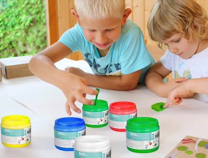 Liderpapel Pintura Dedos Tarrina 500 ml Amarillo