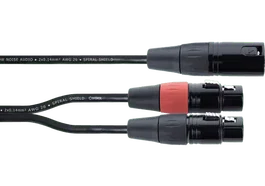 Cordial Cable Y Xlr Macho / 2 Xlr Hembra 30 Cm