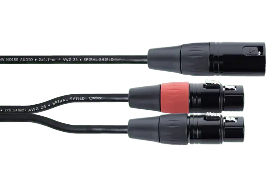 Cordial Cable Y Xlr Macho / 2 Xlr Hembra 30 Cm Cordial Cable Y Xlr Macho / 2 Xlr Hembra 30 Cm