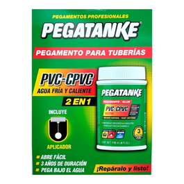 Pegatanke Cartel PVC-CPVC para pegamento tuberías 2 en 1 - Dimensiones 42 x 59 cm