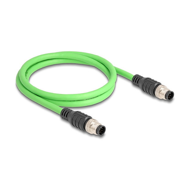 DeLOCK Cable M12 Codificado A 8 Pin Macho a Macho PUR (TPU) 1 m DeLOCK Cable M12 Codificado A 8 Pin Macho a Macho PUR (TPU) 1 m