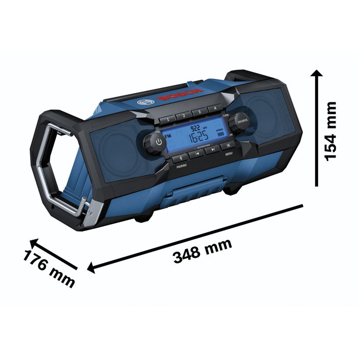 Bosch GPB 18V-2 C Professional Radio de Obra con Bluetooth y FM Digital