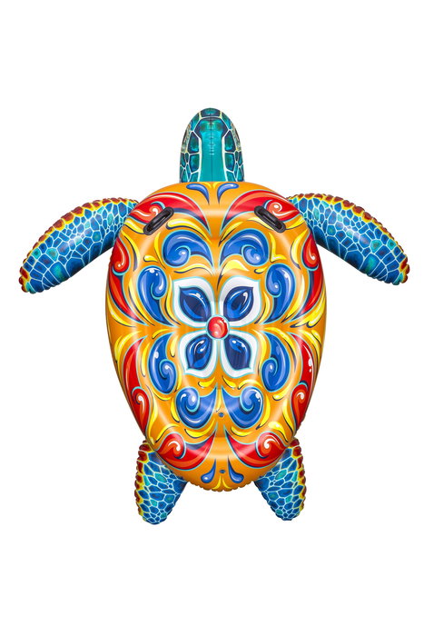 Bestway Figura Hinchable Tortuga Mediterranea con Asas 183x173 cm +3 Años Playa y Piscina 41523