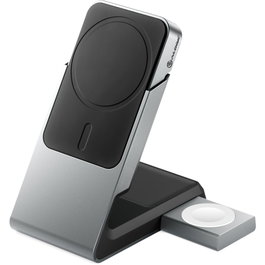 Alogic Matrix+ Cargador Magnético 3 en 1 y Power Bank de 5.000 mAh Gris