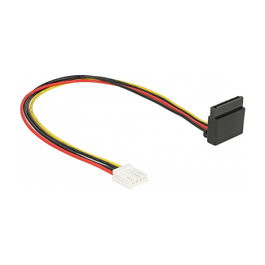 DeLOCK 85510 Cable de alimentación Floppy 4 pin a SATA 15 pin 0,3 m