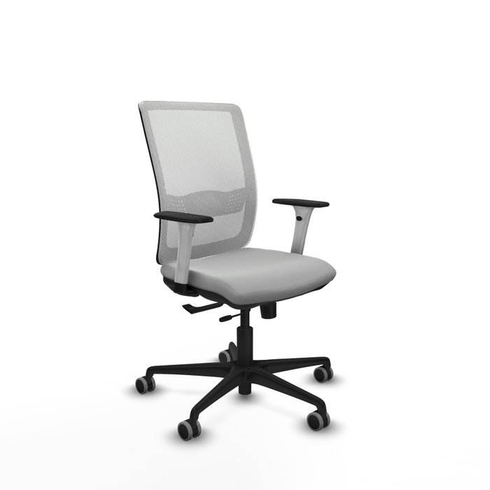 PIQUERAS Y CRESPO Silla de oficina Haches Gris claro y Blanco PIQUERAS Y CRESPO Silla de oficina Haches Gris claro y Blanco