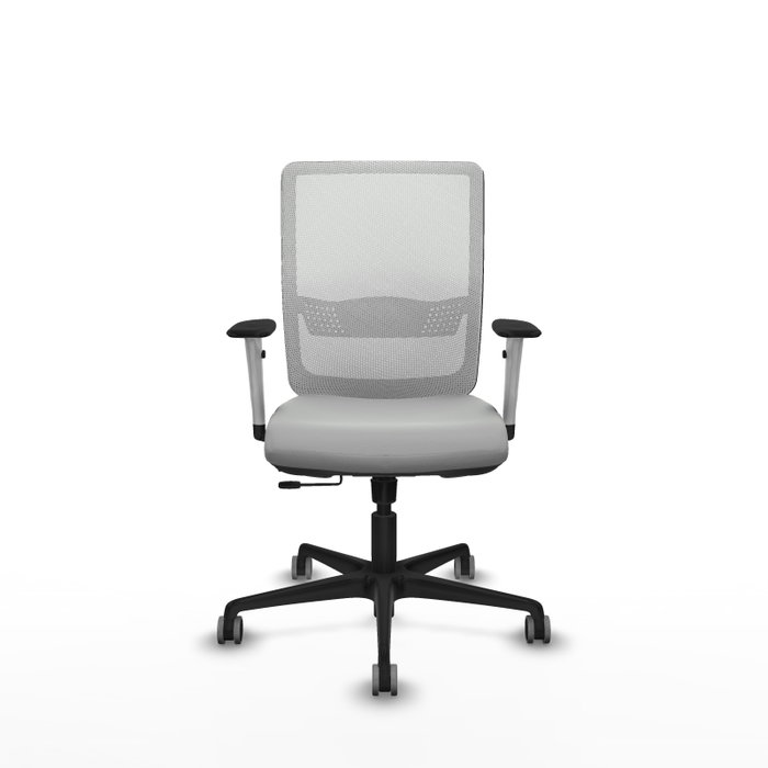PIQUERAS Y CRESPO Silla de oficina Haches Gris claro y Blanco PIQUERAS Y CRESPO Silla de oficina Haches Gris claro y Blanco