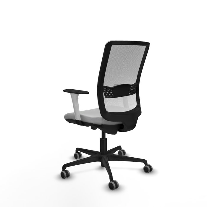 PIQUERAS Y CRESPO Silla de oficina Haches Gris claro y Blanco PIQUERAS Y CRESPO Silla de oficina Haches Gris claro y Blanco