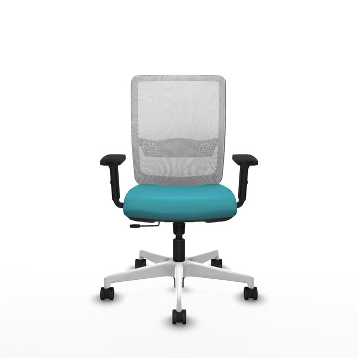 PIQUERAS Y CRESPO Silla de oficina Haches con mecanismo Sincro/Traslack, Turquesa y Blanco PIQUERAS Y CRESPO Silla de oficina Haches con mecanismo Sincro/Traslack, Turquesa y Blanco