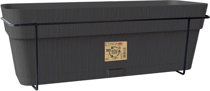 Stefanplast Balcón ETHICA STEF8003507684041, 50x18x17 cm, 9 Litros, Color Mostaza