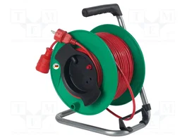 AS SCHWABE Prolongador de alimentación H05VV-F 3G1,5mm2 50m Rojo