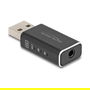 DeLOCK 68001 DAC USB Gaming de Audio de Alta Resolución 24 Bit/96 kHz, USB Tipo-A a 3.5 mm, Negro