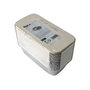 STARPAK Aluschalen con tapa de 1000 ml plateado