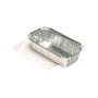 STARPAK Aluschalen con tapa de 1000 ml plateado