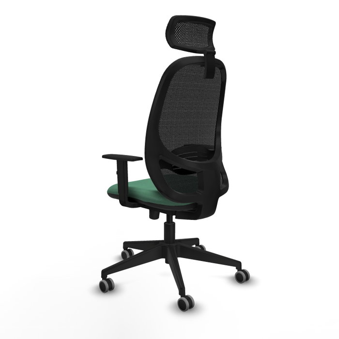 PIQUERAS Y CRESPO Silla de oficina Cilanco con mecanismo Sincro/Traslack Verde esmeralda y Negro PIQUERAS Y CRESPO Silla de oficina Cilanco con mecanismo Sincro/Traslack Verde esmeralda y Negro