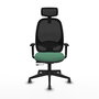 PIQUERAS Y CRESPO Silla de oficina Cilanco con mecanismo Sincro/Traslack Verde esmeralda y Negro